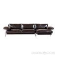 China Hot selling leisure office furniture modern leather sofa Manufactory